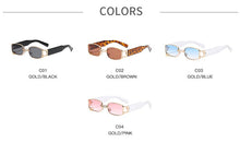 Load image into Gallery viewer, Deisgn Vintage Square Sunglasses Men Women Metal Small Sun Glasses Retro Black Pink Trend 90s Eyewear UV400