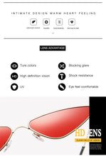 Load image into Gallery viewer, Triangle Metal Frame Sunglasses Women Cat Eye Cool Small Fashion Sun Glasses Shades Ocean Color Oculos De Sol Feminino UV400
