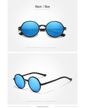 Load image into Gallery viewer, Genuine KINGSEVEN Aluminum Steampunk Round Sunglasses 2022 New Luxury Brand Design Vintage Women Sun Glasses UV400