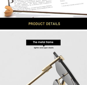 Rimless Sunglasses Women Small Frame Square Sun Glasses Women Luxury Brand Designer Sunglasses for Women Gafas De Sol