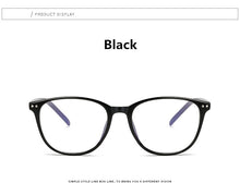 Load image into Gallery viewer, Plastic Vintage Eyeglasses Oval Myopia Blue Light Glasses Clear optical Computer Women Men Anti Blue Ray Glasses Frame