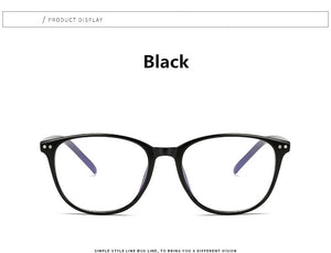 Plastic Vintage Eyeglasses Oval Myopia Blue Light Glasses Clear optical Computer Women Men Anti Blue Ray Glasses Frame