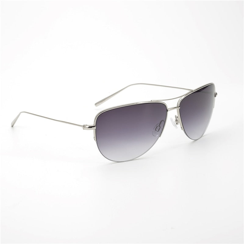 Super light 12g Strummer Sunglasses Pure Titanium Frame with Gradient lens Pilot Sunglasses Men Unisex OV1004S sunglasses