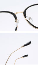 Load image into Gallery viewer, Transparent Cat Eye Glasses Frames Women Men Vintage Clear Optical Round Eyeglasses Metal Myopia Frame