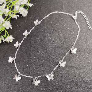 Cute Small Animal Butterfly Chain Necklace For Women Gold Silver Color Clavicle Chain 2020 Fashion Female Choker Jewelry