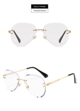 Load image into Gallery viewer, New Fashion Rimless Sunglasses Luxury Brand Design Women Metal Sun glasses Lady UV400 Shades Eyewear Oculos de sol