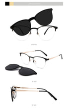 Load image into Gallery viewer, Retro Cateye Polarized Sunglasses Women Clip on Brand Designer Optical Myopia Eyeglass Frame Magnetic Glasses