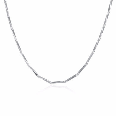 925 Sterling Silver Link Chain Necklace Width 1.0mm, Length 40mm, 45mm Women European Fine Jewelry Gift TFN010