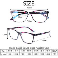 Load image into Gallery viewer, Henotin 2 Pack Comfortable Progressive Multifocal Reading Glasses Men&#39;s and Women&#39;s Spring Hinged Plastic Frame Eyeglasses