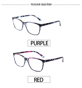 Henotin 2 Pack Comfortable Progressive Multifocal Reading Glasses Men's and Women's Spring Hinged Plastic Frame Eyeglasses