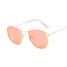 Load image into Gallery viewer, Hexagon Black Sunglasses Women Brand Designer Small Square Sunglases Men Metal Frame Driving Fishing Sun Glasses Female