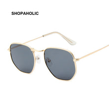 Load image into Gallery viewer, Hexagon Black Sunglasses Women Brand Designer Small Square Sunglases Men Metal Frame Driving Fishing Sun Glasses Female