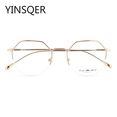 Hexagon Brand Women's Prescription Grade Glasses Optical Vintage Women's Eyeglasses With Frame Myopia Female Reading Eyewear