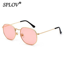 Load image into Gallery viewer, Hexagon Men Women Sunglasses Square Polygon Sun Glasses Brand Designer Retro Shades Metal Frame Eyewear TOP UV400 de sol hombre