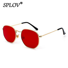 Load image into Gallery viewer, Hexagon Men Women Sunglasses Square Polygon Sun Glasses Brand Designer Retro Shades Metal Frame Eyewear TOP UV400 de sol hombre