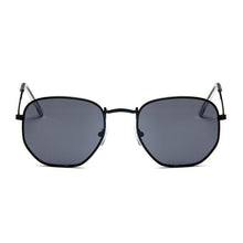 Load image into Gallery viewer, Hexagon Sunglasses Men Classic Brand Flat Lens Clear Sun Glasses Male Female Retro Small Metal Frame Square Glass