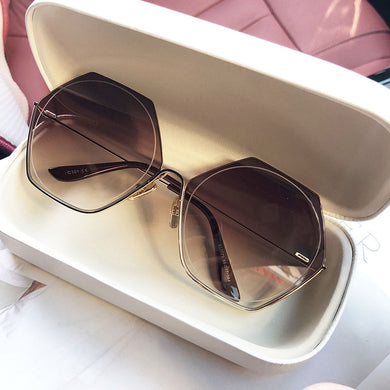 Hexagon Vintage Sunglasses Women Trendy Brand Designer Classic Sun Glasses For women  Ladies Polygon Glasses Female Oculos