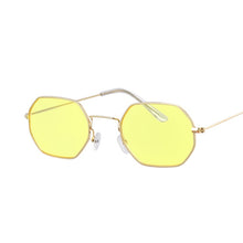 Load image into Gallery viewer, Hexagon Yellow Sunglasses Women Retro Brand Designer Classic Sun Glasses For womenLuxury Ladies Sunglasses Mirror Female Oculos