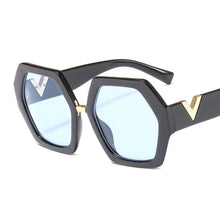 Load image into Gallery viewer, Hexagonal Leopard V Sunglasses Women 2023 Vintage Polygon Gradient Sun Glasses Man Driving Shade Goggle De Sol Mujer