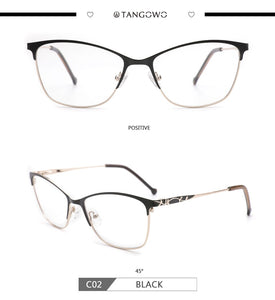 Metal Women Glasses Frames Optical Prescription Glasses Frame Clear lens Eyewear Pink Eyeglasses Frame