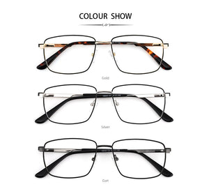 Retro Square Optical Men Prescription Eyewear Without Diopter Spectacle Frames Women‘s Vintage Glasses Stylish Eyeglass Metal