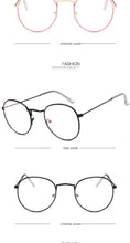 Load image into Gallery viewer, 2022 Glasses Frame Women Luxury Round Eyeglasses Frames Vintage Brand Designer Blue Light Eyewear Gafas De Mujer