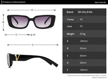 Load image into Gallery viewer, Retro Small Rectangle Sunglasses Candy Colors Gradient Sun Glasses Shades UV400