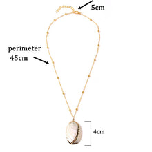 Load image into Gallery viewer, Conch Shell Necklace Sea Beach Shell Chain Pendant Necklace For Women Collier Femme Shell Cowrie Summer Jewelry Bohemian
