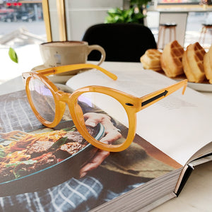 New Glasses Frame Round Computer Eyeglasses Arrow Rivet Eye glasses Frames For Men Women Candy Color Optical Glasses Frame