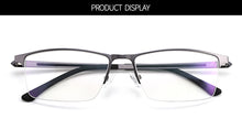 Load image into Gallery viewer, Business Men Semi Frameless Glasses Frame Titanium Alloy S41001 Classic Male&#39;s Spectacles Prescription Frames With Spring Hinge