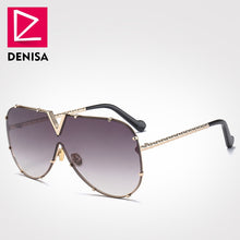 Carica l'immagine nel visualizzatore di Gallery, Moda blu occhiali da sole senza montatura donne 2022 UV400 lusso aviazione signore occhiali da sole occhiali tonalità zonnebril dames