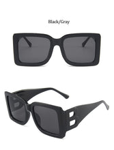 Load image into Gallery viewer, 2022 Brand Square Sunglasses Woman Oversized Black Style Shades For Women Big Frame Fashion Sunglasses Female UV400 Glasses