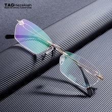 Load image into Gallery viewer, Rimless glasses frame women eyeglasses myopia spectacle frames goggle Brand computer prescription eye glasses frames for women