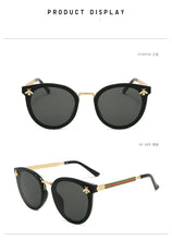 Load image into Gallery viewer, 2022 Bee Women&#39;s Sunglasses Oval Metal Frame Little Bee Men&#39;s Sunglasses UV400 Classic Retro Brand Sport  Glasses