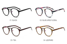 Load image into Gallery viewer, Prescription Glasses Nearsighted SPH -1.0 TO -6.0 Men Women Exquisite Round Frame Myopia Spectacles With Dioptre