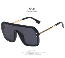 Load image into Gallery viewer, 2022 Oversized Square FF Sunglasses Women's Men Luxury Brand Fashion Flat Top One Piece Sun Glasses Men Gafas Shade Mirror UV400