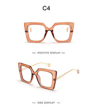 Load image into Gallery viewer, Vintage Glasses Women Men Square Clear Glasses Optical Eyeglasses Frame Transparent Lens Spectacle Frame NOT Anti Blue Light