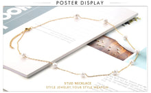 Carica l&#39;immagine nel visualizzatore di Gallery, LUXUKISSKIDS Gold Fake Pearl 6mm Pendant Link Chain 2020 Choker Necklace Women Jewelry Stainless Steel Babygirl Necklaces Set