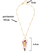 Load image into Gallery viewer, Conch Shell Necklace Sea Beach Shell Chain Pendant Necklace For Women Collier Femme Shell Cowrie Summer Jewelry Bohemian