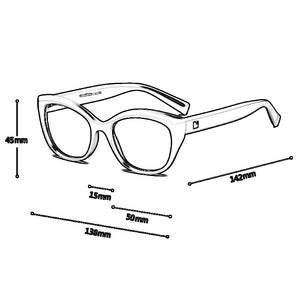 Pixcico 45675 Cat Eye Glasses Frames Men Women Optical