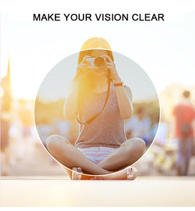 Anti Blue Light Glasses Women Titanium Frame Round Clear Computer Glasses Photochormic Optical Eyeglasses  New BF1820
