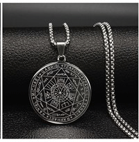 Load image into Gallery viewer, AFAWA Forest Goddess Stainless Steel Chain Necklace for Women Silver Color Statement Necklace Jewelry cadenas mujer N3323S02