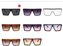 Load image into Gallery viewer, Vintage Square Sunglasses Woman Siamese Oversized Sunglasses Woman/Men Retro Sunglasses Lentes De Sol Mujer