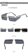 Carica l'immagine nel visualizzatore di Gallery, New Small Rimless Sunglasses Women Fashion Punk Square Sunglasses Men Eyewear Retro Rectangle Glasses For Female Shades UV400