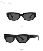 Carica l'immagine nel visualizzatore di Gallery, SO&amp;EI Moda Piccoli Occhiali da sole Cat Eye Donna Retro Designer di marca Jelly Color Eyewear Ins Uomini popolari Occhiali da sole sfumati UV400 