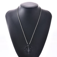 Load image into Gallery viewer, Fashion Vintage Women Men Pentagram Pan God Skull Goat Head Pendant Chain Necklace Jewelry