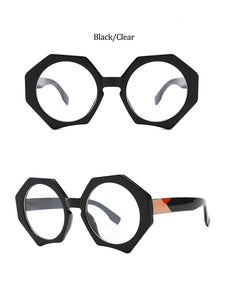 Glasses Woman Fashion Oversized Sexy Ladies Leopard Cat Eye Glasses Frames For Women Eyewear Sunglases