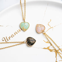 Load image into Gallery viewer, Romantic Sweet Cute Colorful Heart Shape Pendant Link Chain Necklaces for Women And Girls Wedding Engagement Accessories Jewelry