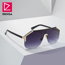 Carica l'immagine nel visualizzatore di Gallery, Moda blu occhiali da sole senza montatura donne 2022 UV400 lusso aviazione signore occhiali da sole occhiali tonalità zonnebril dames