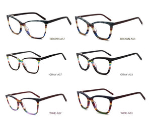 Eyeglasses Frames New Fashion Italy Designer Glasses Women Men Gray Red Brown Colorful Acetate Optical Eyewear  G86